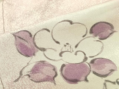 平和屋着物∞羽織 手描き 草花文 暈し染め 正絹 逸品 CAAV5752id