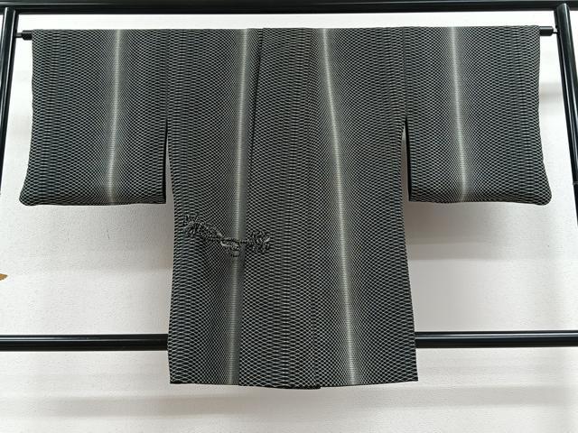 平和屋着物∞道中着　リバーシブル　幾何学文様　正絹　逸品　CAAV5756id