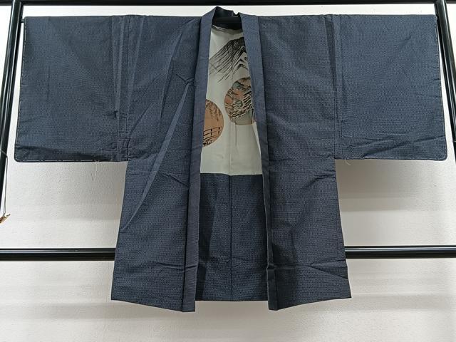 平和屋着物∞男性 本場大島紬 長羽織 吉祥文 正絹 逸品 CAAV5757id