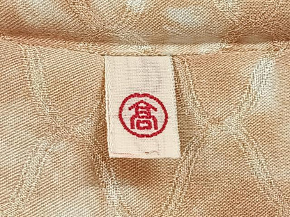 平和屋着物＃道行コート　丸文　金彩　高島屋扱い　ロング丈　正絹　逸品　CAAV5760id
