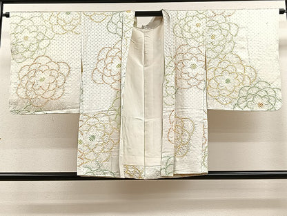 平和屋着物＃羽織　総絞り　舞花文　正絹　逸品　CAAV5763id