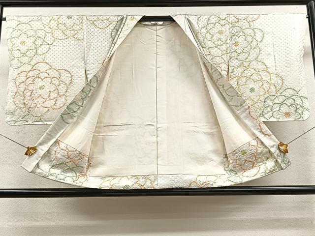 平和屋着物＃羽織　総絞り　舞花文　正絹　逸品　CAAV5763id
