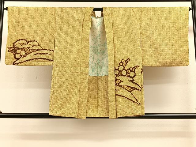 平和屋着物＃羽織　総絞り　霞花文　正絹　逸品　CAAV5775id