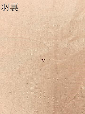 平和屋着物∞道行コート　ベロア　葡萄色　ロング丈　正絹　逸品　CAAV5784id