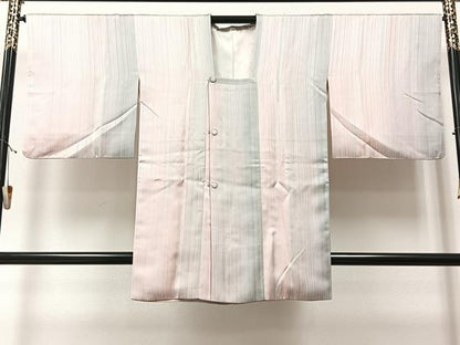 平和屋着物＃道行コート　霞間道　ロング丈　正絹　逸品　CAAV5789id