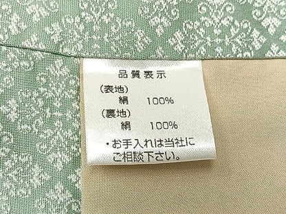 平和屋着物＃道中着　天井花文　やまと誂製　正絹　逸品　CAAV5796id