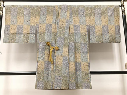 平和屋着物＃道中着　宝尽くし花文　鈴乃屋扱い　ロング丈　正絹　逸品　CAAV5798id