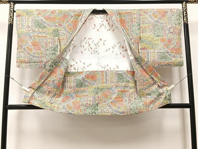 平和屋着物＃羽織　総絞り　切嵌吉祥花文　正絹　逸品　未使用　CAAV5799id