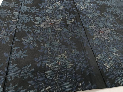 平和屋着物＃本場大島紬　羽織　枝花文　正絹　逸品　未使用　CAAV5820id