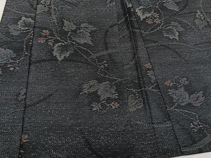 平和屋着物＃本場大島紬　羽織　蔦の葉花文　正絹　逸品　未使用　CAAV5821id