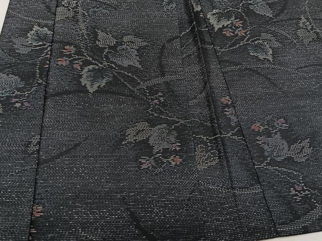 平和屋着物＃本場大島紬　羽織　蔦の葉花文　正絹　逸品　未使用　CAAV5821id