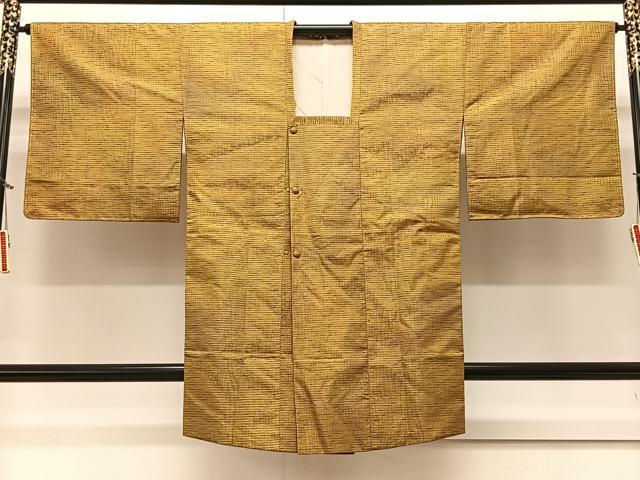 平和屋着物∞道行コート 紬地 霞文 暈し染め やまと誂製 ロング丈 正絹 逸品 未使用 CAAV5829id