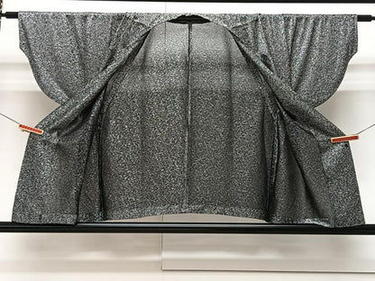 平和屋着物∞和装コート 霞文 銀糸 正絹 逸品 CAAV5834id
