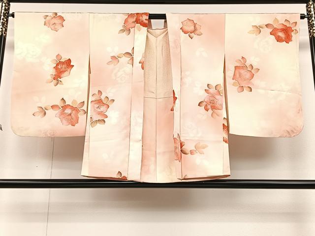 平和屋着物＃羽織　地紋起こし　草花文　暈し染め　正絹　逸品　CAAV5836id