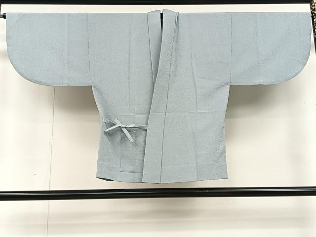 平和屋着物＃　江戸小紋　道中着　万筋　白色&amp;#10005;空色　正絹　逸品　CAAV5849id