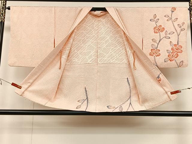 平和屋着物＃羽織　総絞り　枝花文　正絹　逸品　CAAV5856id