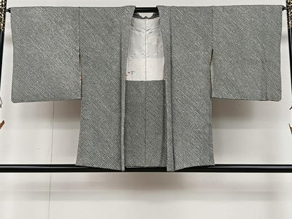 平和屋着物∞羽織 総絞り 吉祥文 黒地 正絹 逸品 CAAV5858id