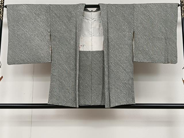 平和屋着物∞羽織 総絞り 吉祥文 黒地 正絹 逸品 CAAV5858id