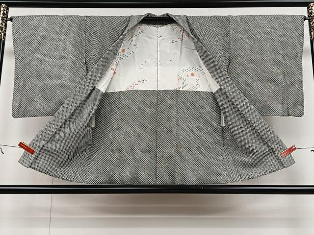 平和屋着物∞羽織 総絞り 吉祥文 黒地 正絹 逸品 CAAV5858id