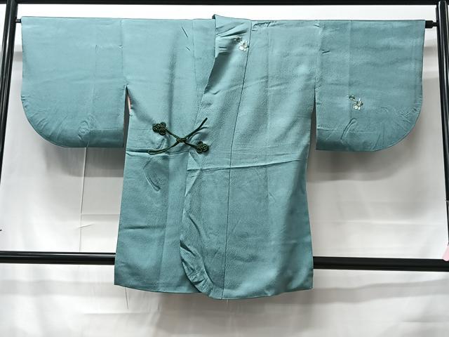 平和屋着物＃道中着　総刺繍　舞桜文　暈し染め　金糸　正絹　逸品　CAAV5865id