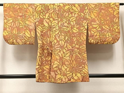 平和屋着物∞道中着 草花文 暈し染め 正絹 逸品 CAAV5869id