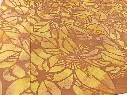 平和屋着物∞道中着 草花文 暈し染め 正絹 逸品 CAAV5869id