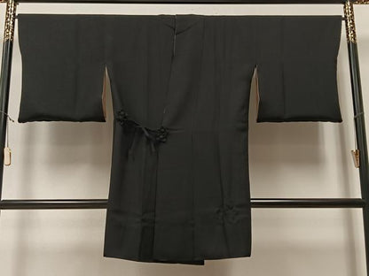 平和屋着物＃道中着　リバーシブル　霞文　暈し染め　ロング丈　正絹　逸品　CAAV5875id