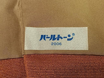 平和屋着物∞道中着　舞蝶文　ロング丈　正絹　逸品　CAAV5878id