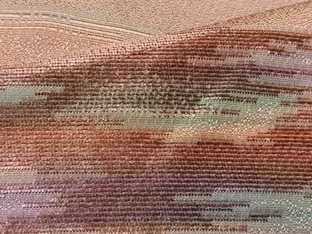 平和屋着物＃染色家 岩浅公展　道中着　ビロード　霞文　暈し染め　鈴乃屋扱い　ロング丈　正絹　逸品　CAAV5880id