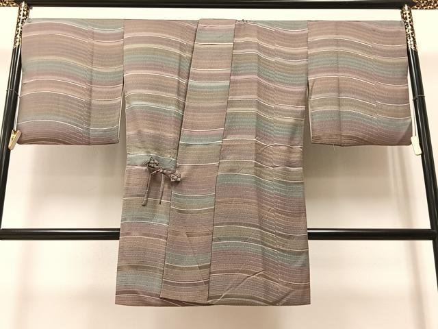 平和屋着物＃道中着　流線文　暈し染め　ロング丈　正絹　逸品　CAAV5890id