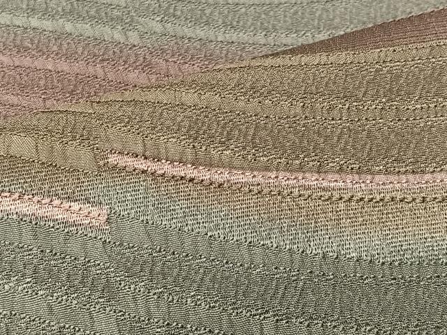 平和屋着物＃道中着　流線文　暈し染め　ロング丈　正絹　逸品　CAAV5890id
