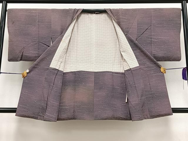 平和屋着物∞道行コート 流水文 暈し染め 正絹 逸品 CAAV5896id