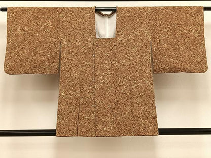 平和屋着物∞道行コート 天井花文 正絹 逸品 CAAV5899id