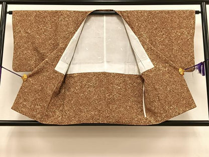 平和屋着物∞道行コート 天井花文 正絹 逸品 CAAV5899id
