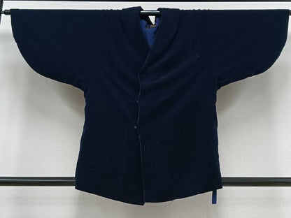 平和屋着物∞和装コート ベロア 濃藍色 CAAV5901id