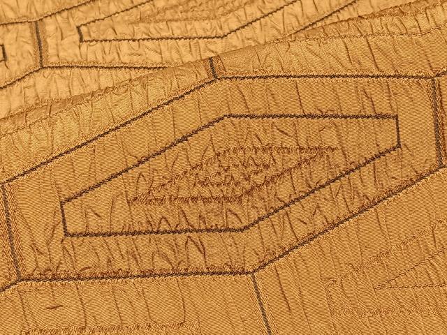 平和屋着物∞道行コート　幾何学文様　三越扱い　正絹　逸品　CAAV5909id