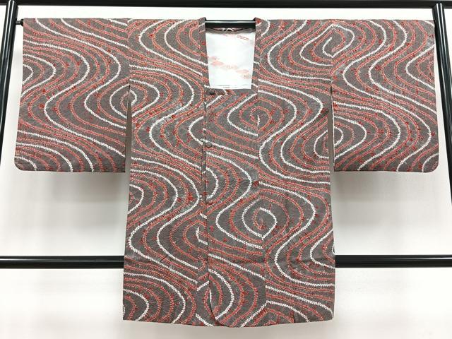 平和屋着物∞道行コート　総絞り　流水紋　ロング丈　正絹　逸品　CAAV5916id