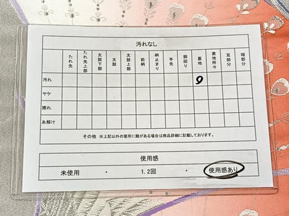 平和屋着物◎六通柄袋帯　唐織　孔雀文　銀糸　正絹　逸品　CAAV5998id