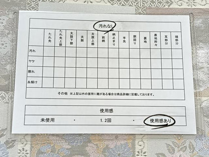 平和屋着物◎六通柄袋帯 唐織 天井格子紋 銀糸 正絹 逸品 CAAV6000id