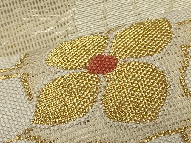 平和屋着物＊夏物 つけ帯 紫陽花 金糸 正絹 逸品 CAAV6399oy