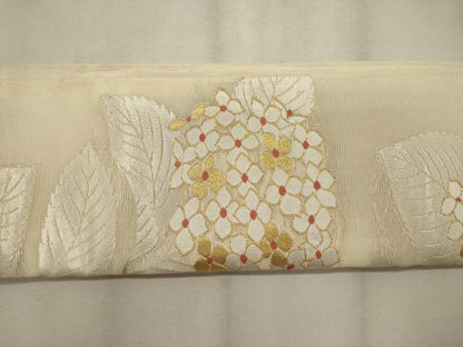 平和屋着物＊夏物 つけ帯 紫陽花 金糸 正絹 逸品 CAAV6399oy