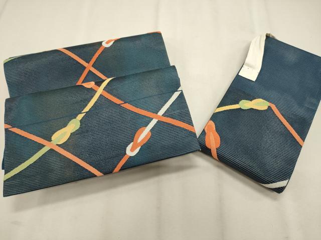 平和屋着物＊夏物 つけ帯 紐文 正絹 逸品 CAAV6400oy