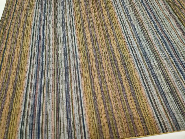 平和屋着物●上質な紬 縞 正絹 逸品 CAAV6401vf