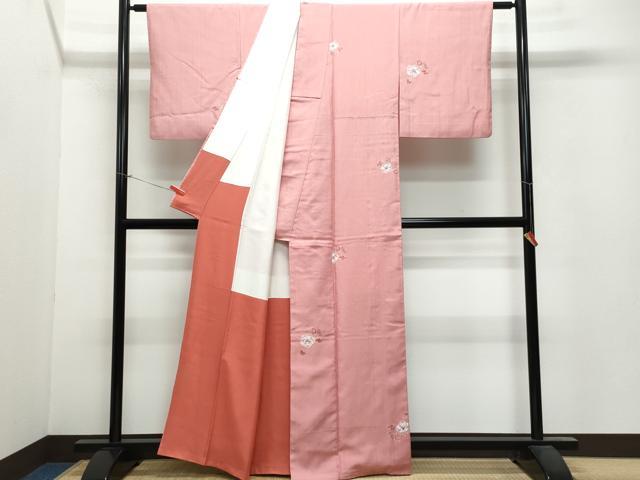 平和屋着物●上質な小紋 紬地 絞り 辻が花 正絹 逸品 CAAV6411vf