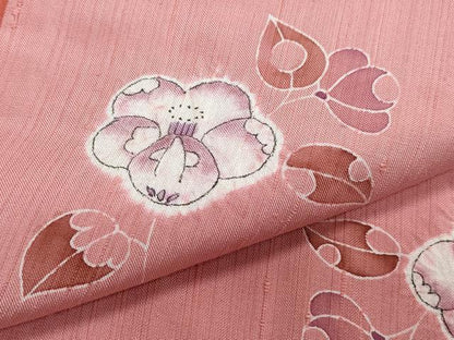 平和屋着物●上質な小紋 紬地 絞り 辻が花 正絹 逸品 CAAV6411vf