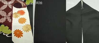 平和屋着物●極上　銀座　志ま亀　黒留袖　絞り　刺繍　絵巻松花文　金彩　たとう紙付き　正絹　逸品　CAAV6425vf