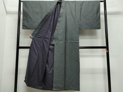 平和屋着物●男性 紬 アンサンブル 100亀甲 正絹 逸品 未使用 CAAV6427vf