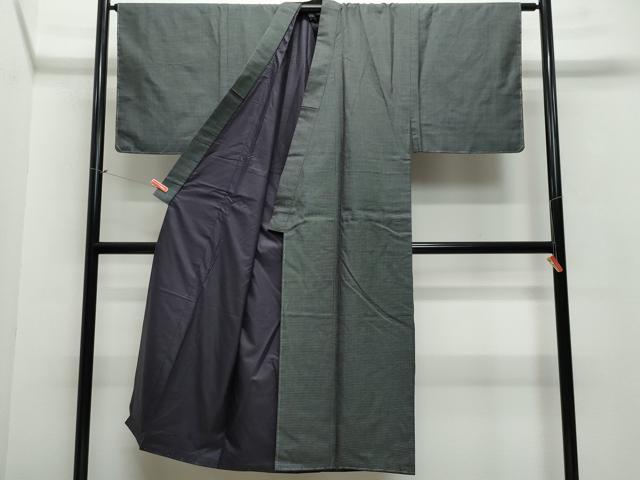 平和屋着物●男性 紬 アンサンブル 100亀甲 正絹 逸品 未使用 CAAV6427vf