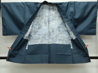 平和屋着物●男性 紬 アンサンブル 100亀甲 正絹 逸品 未使用 CAAV6431vf
