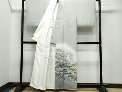 平和屋着物●十日町友禅作家 阿部佳雪 色留袖 九十九湾 暈し染め 正絹 逸品 CAAV6466vf